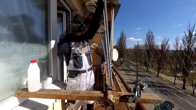 Необычная перегородка из стекла и металла Своими руками 2.  ПЕРЕДЕЛКА ХРУЩЕВКИ от А до Я  # 25