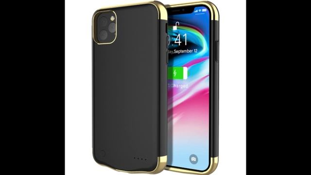 Battery Case for iPhone 11 pro 5500mAh Ultra Slim Battery Pack Black смотреть онлайн