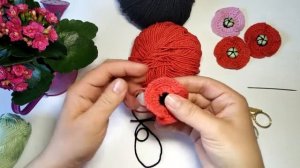 Простой маленький мак крючком. Мастер-класс