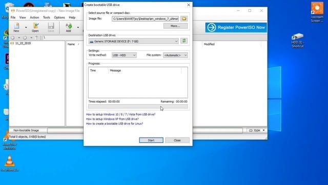 Cara bootable windows di flasdisk/memory dengan sofware power iso dan rufus смотреть онлайн