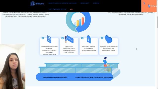 BitBook -туристическая платформа, где люди могут бронировать жилье и зарабатывать токены в процессе смотреть онлайн
