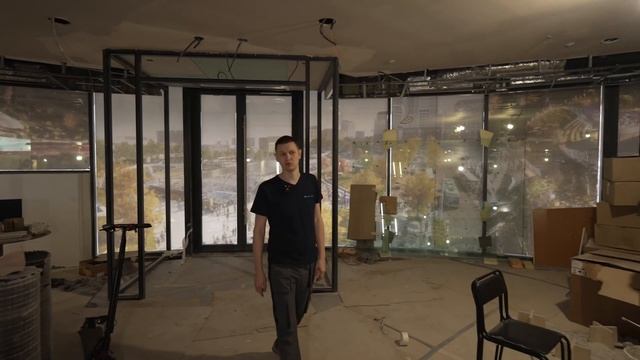 Preparation for the opening of the office of the PIK construction company on Casambi.