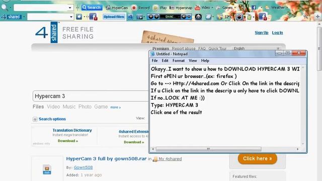 How to DOWNLOAD HYPERCAM 3 100% NO VIRUS смотреть онлайн
