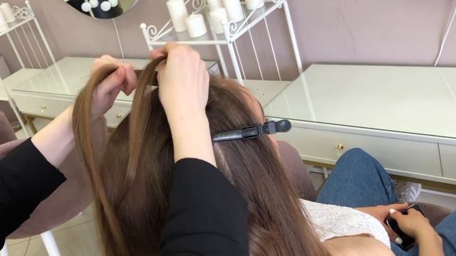 СТОЙКИЙ ВЫСОКИЙ ХВОСТ на длинные густые волосы