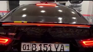Спойлер на крышку багажника с бегущим стоп сигналом для Chevrolet Malibu 2015-2020