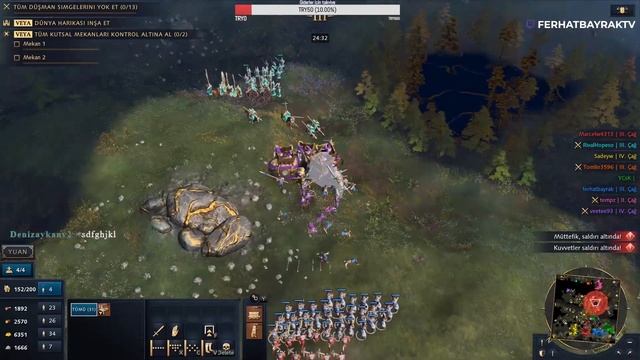 GEÇEMEZSİNİZZZZZ 4 V 4 WONDER Win  Age of Empires 4  TÜRKÇE  2021