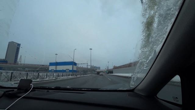 На машине по Петербургу. Едем в Рыбацкое.