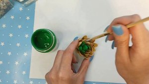 Цветок из  скорлупы от фисташек / Декоративный цветок / Pistachio Shell Flower