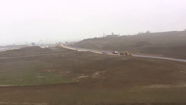Автоподход к мосту.Керчь.Вид от соседа Нижний Солнечный.20.03.18. смотреть онлайн