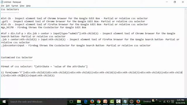 Creating Customized CSS Selector Without Firebug | Selenium Webdriver Training | Selenium Course