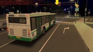 OMSI 2 Москва 2.0 Маршрут ночной 944 с информатором Лиаз 5292.22 2012 часть 1