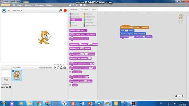 как коту двигать в скретч 2.0 или 3.0 продолжение смотреть онлайн