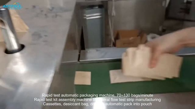 Rapid Test Kit Assembly Machine For Lateral Flow Test Strip Packing Into Pouch - Antigen Rapid Test