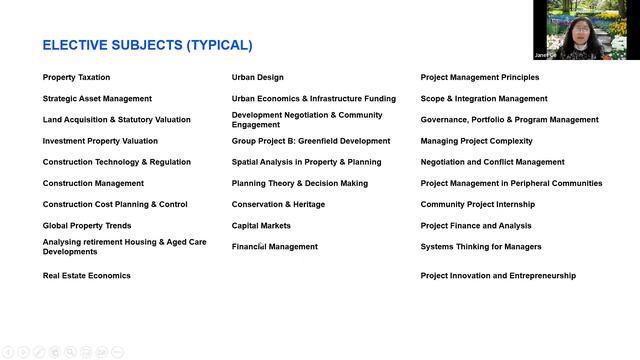 UTS Postgraduate Property Development Webinar November 2022