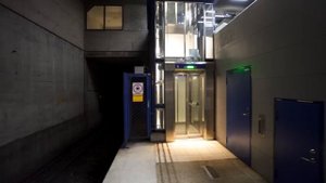 Sweden, Stockholm, subway ride from Danderyds Sjukhus to Bergshamra, 3X elevator, 3X escalator