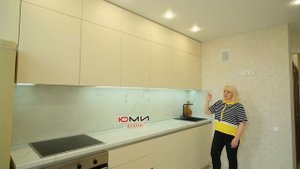 Обзор прямой кухни с белыми матовыми фасадами в современном стиле 😱🤩