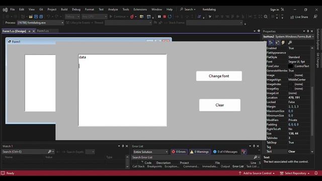 Font Dialog - C# Windows Forms Controls смотреть онлайн