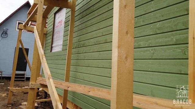 Скандинавская доска, наружная отделка | Дом в Хотьково 7,5х8,5 метров | День - 36 | Серия 7 из 8.