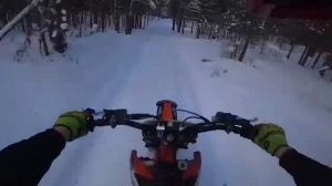 KTM 450 SX F по снегу кросс эндуро 4 700