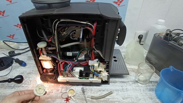 Кофемашина не видит воду. Замена счётчика воды в кофемашине Bosch TES 50358. смотреть онлайн