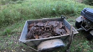 Зона/Колония/Ушёл копать металл в лес/Опять полный прицеп железа