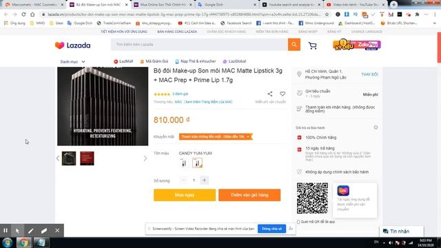 Bộ đôi Make-up Son môi MAC Matte Lipstick 3g + MAC Prep + Prime Lip 1.7g смотреть онлайн