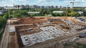 Ход строительства ЖК «Страна.Парковая» в Мытищах от застройщика «Страна Девелопмент», 01.08.2024