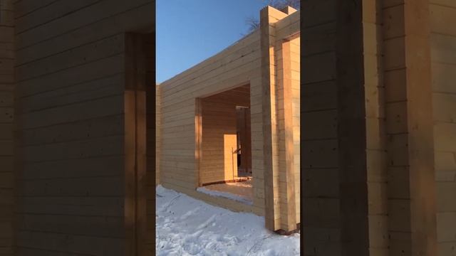 Дом площадью 108м2 из Клееного бруса ( сборка)