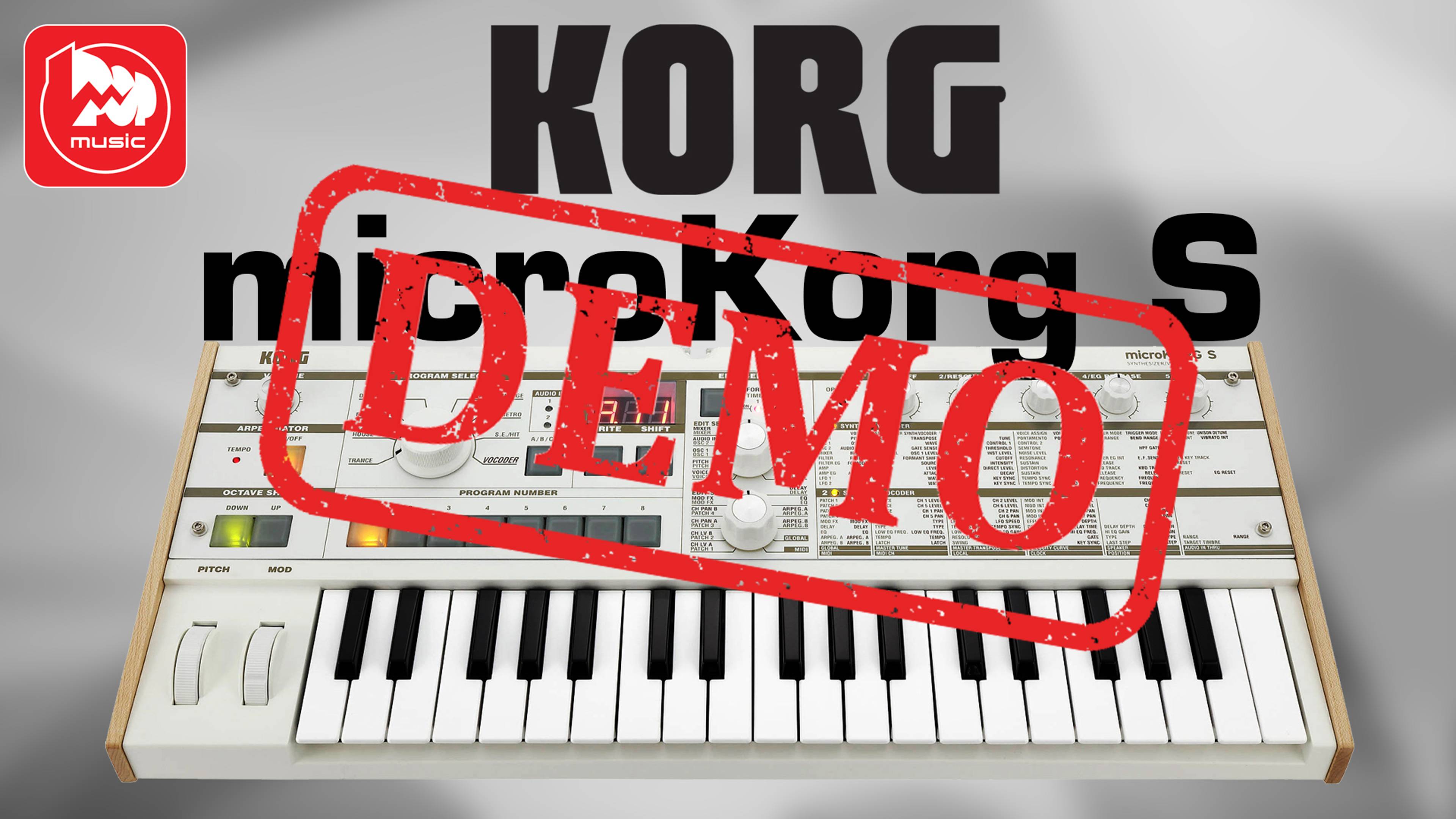 Синтезатор KORG microKORG S - демонстрация звучания