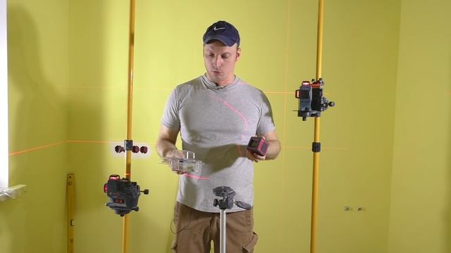 Лазерные уровни для ремонта. Распорная штанга и штативы!!! смотреть онлайн