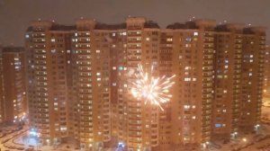 Красивый новогодний салют в Москве. Новый Год-2024.