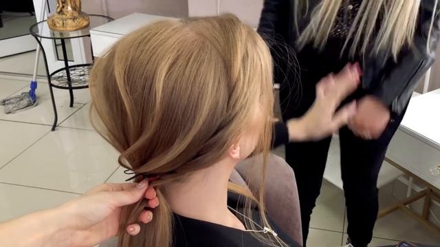 Лучшая быстрая прическа для длинных волос - пучок узелок смотреть онлайн