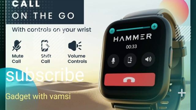 Hammer Fit+ Smart Watch Specifications in Telugu смотреть онлайн