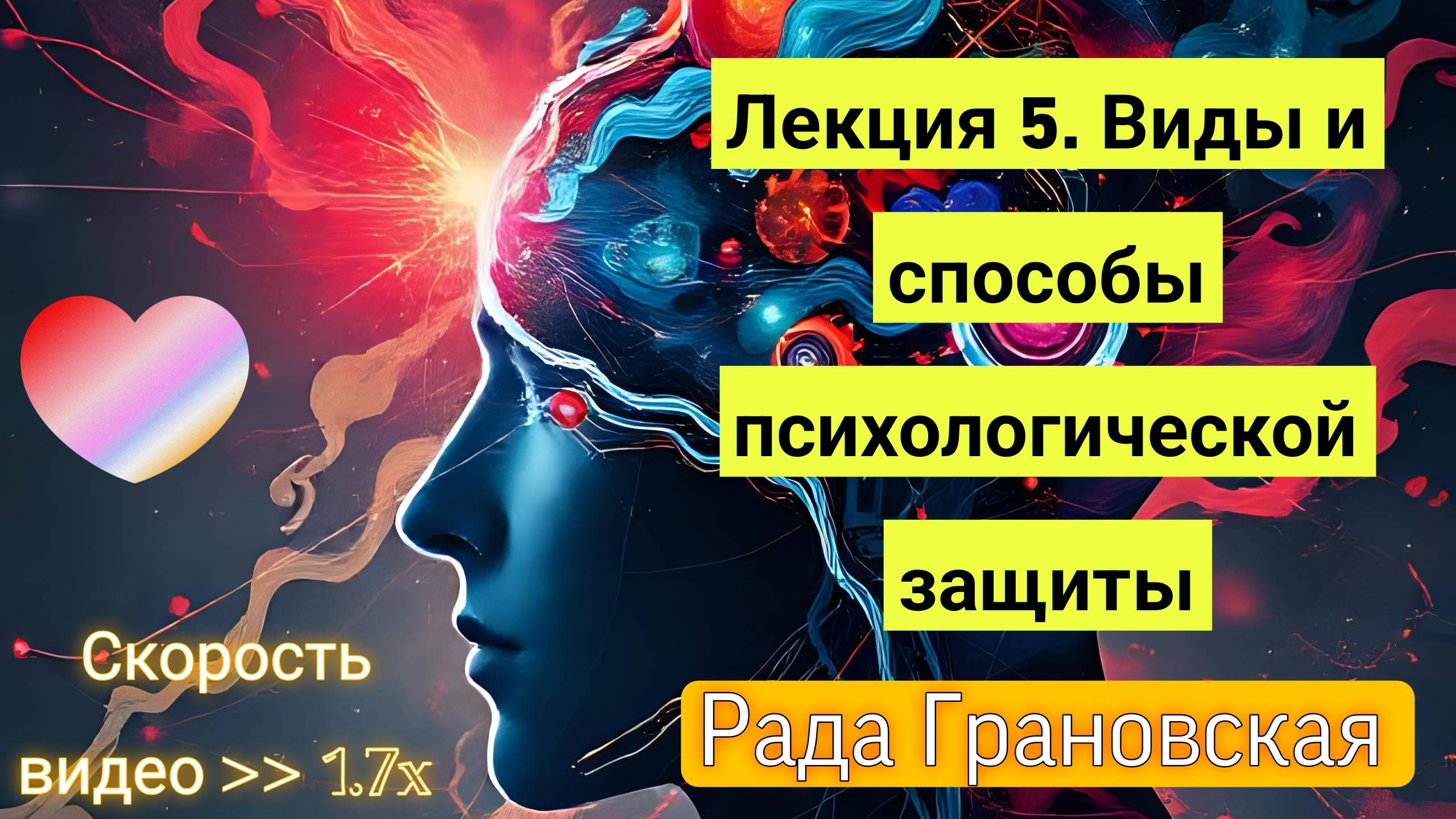 Рада Грановская. Лекция 5. Виды и способы психологической защиты.