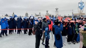 На самом большом катке Москвы прошёл масштабный флешмоб, посвященный 100-летию Общества «Динамо»