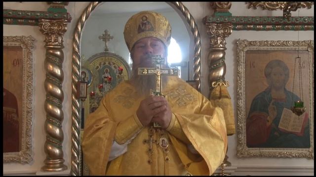 Проповедь епископа Максима в Никольском храме села Лавы