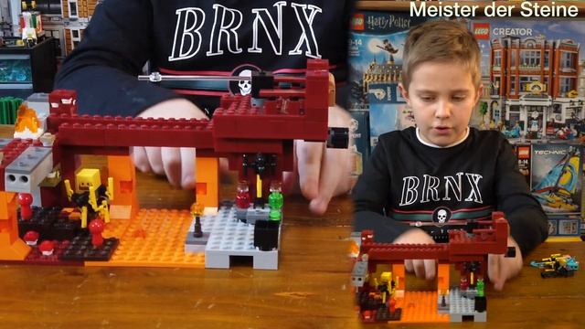 Lego 21154, THE BLAZE BRIDGE, LEGO MINECRAFT смотреть онлайн