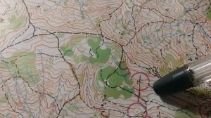 Разбор карты по спортивному ориентированию в Пшаде.