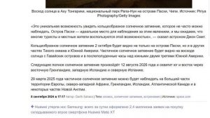 Солнечное затмение 2 октября 2024 года