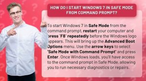 How do I start Windows 7 in Safe Mode from command prompt?