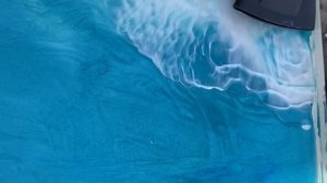 Эпоксидная смола. Стол из эпоксидный смолы. Море