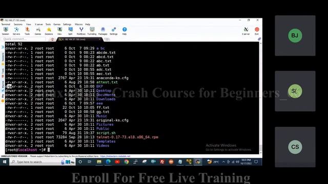 Free Linux Live Training_Batch06_Session-09 | Linux Live Training #linuxtraining