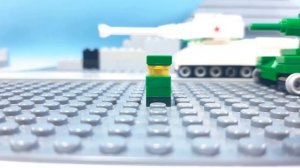 LEGO Stop Motion Battle of Berlin Tanks Battle
