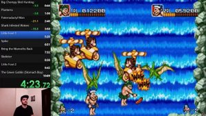 "Joe & Mac" (SEGA) Speedrun Мировой рекорд - "Джо и Мак" (СЕГА) Спидран World record