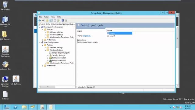 Organization Unit and Group Policy Remote Desktop Connection -Win Server 2012- смотреть онлайн