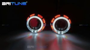 76457 Биксеноновые линзы ангельские глазки красные