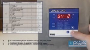 Настройка защит регулятора Novar 1005(3)(7)