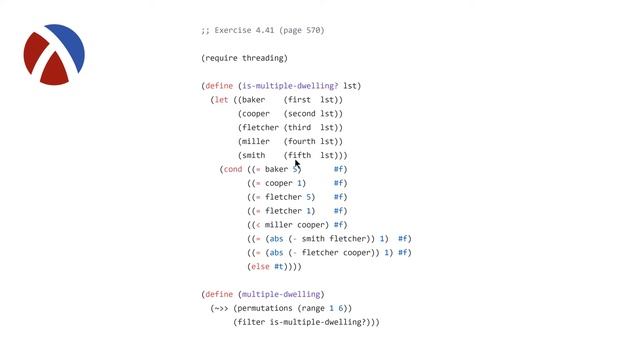Structure and Interpretation of Computer Programs - Chapter 4.3