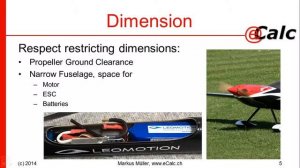 eCalc.ch - propCalc Drive Design #2 - Framework conditions