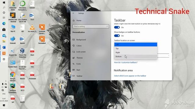 How to move taskbar icon in pc | Window 10 feature | смотреть онлайн